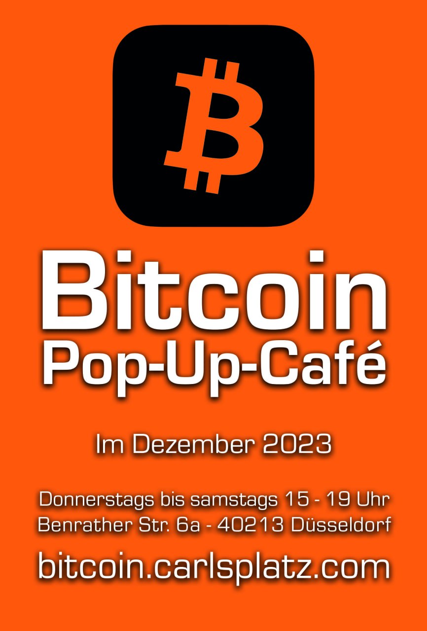 Bitcoin Pop-Up-Café Düsseldorf